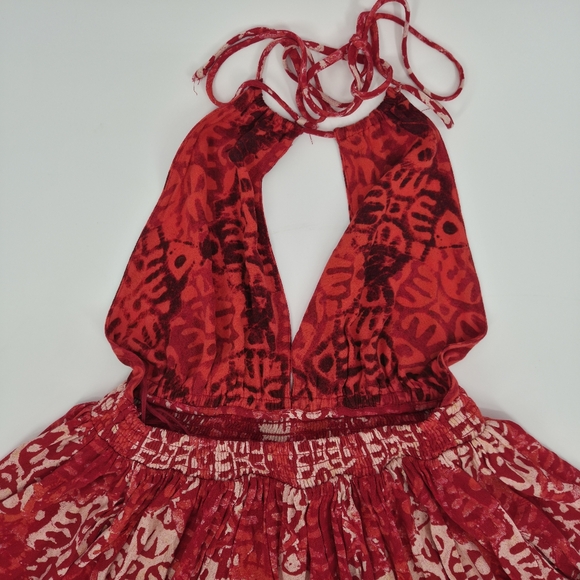 red flowy beach dress Long Maxi Dress | Flowy Maxi Dress main image 1